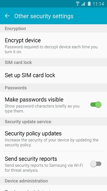Press Set up SIM card lock.