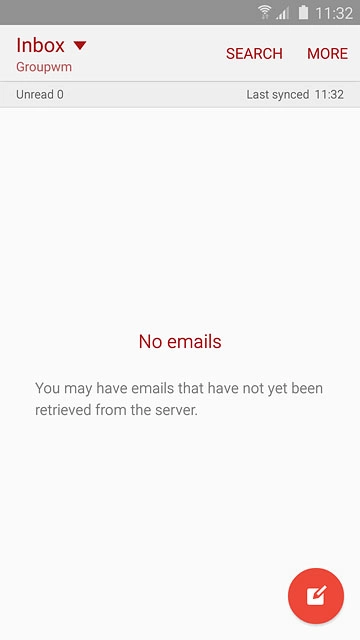 Press the new email message icon.