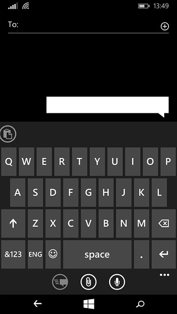Press the letter keys to key in the required word.A number of words based on the letters you've keyed in are displayed.