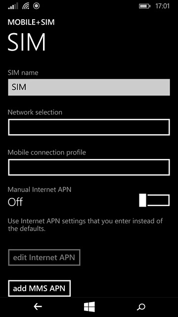 Press the field below 