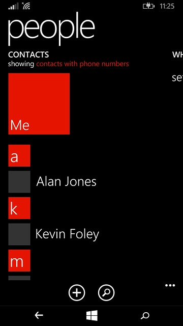 Press the dots in the bottom right corner of the display.