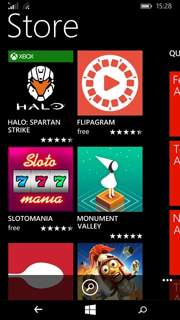 To search by name:Press the search icon.