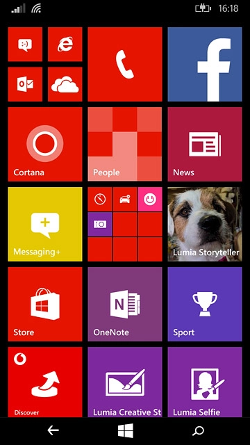 Press the phone icon.