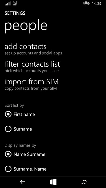 Press import from SIM.