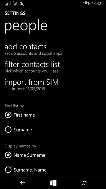 Press the home icon to return to the home screen.