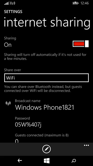 Press the home icon to return to the home screen.
