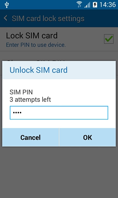 Key in your PIN and press OK.