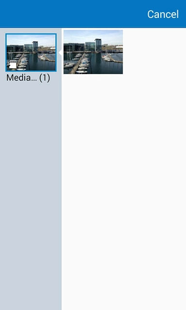 Go to the required folder.Press the required picture.