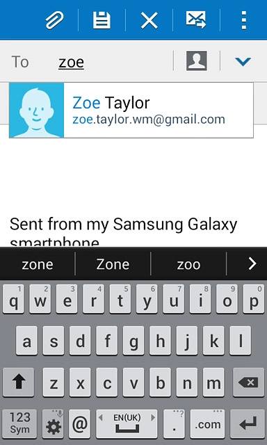 Key in the first letters of the required contact.Matching contacts are displayed.Press the required contact.Repeat the procedure to add more recipients.