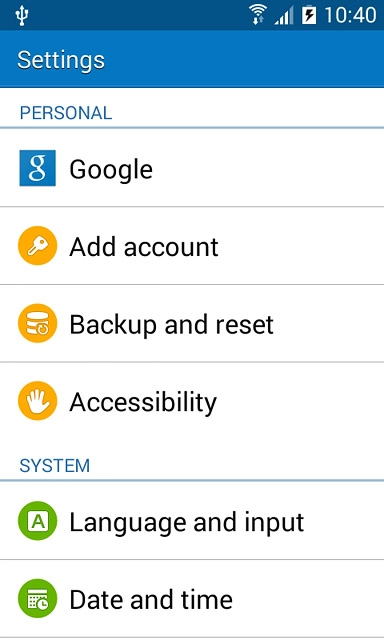 Press Date and time.