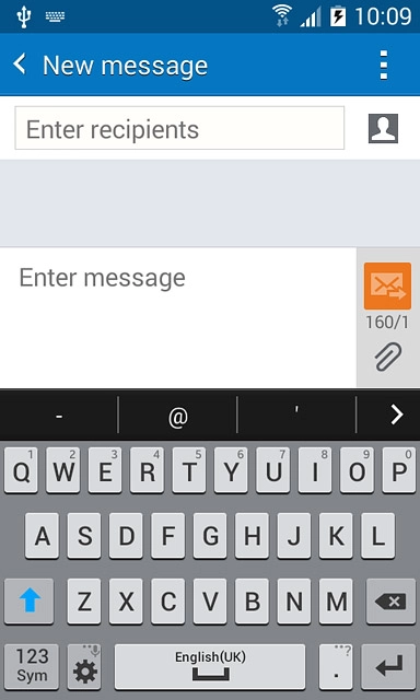 You can select a number of settings when keying in text.The following steps show you how to change writing language, turn on word suggestion and write text.The following steps require that you're writing text and that the keypad is visible.