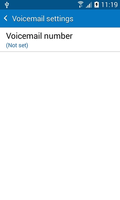 Press Voicemail number.
