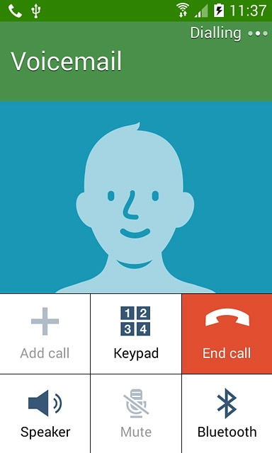 Press End call to end the call.