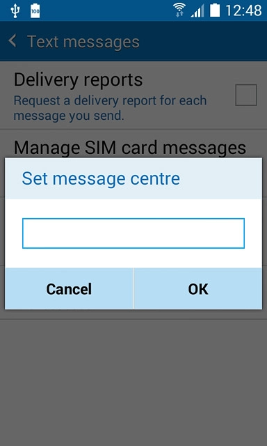 Key in +61415011501 and press OK.