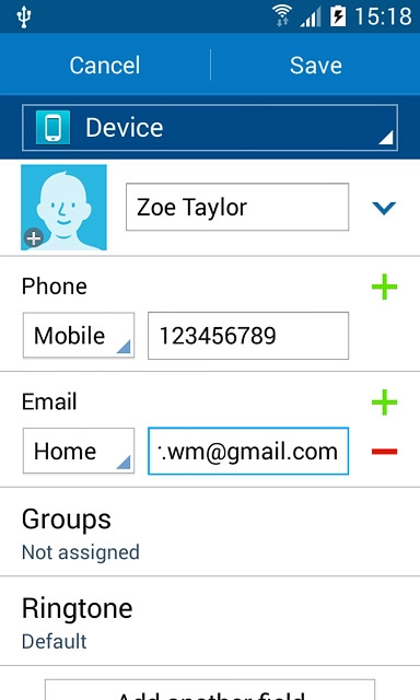 Press the drop down list next to the email address.