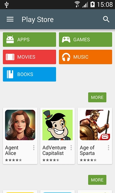 To search by category:Press APPS or GAMES.