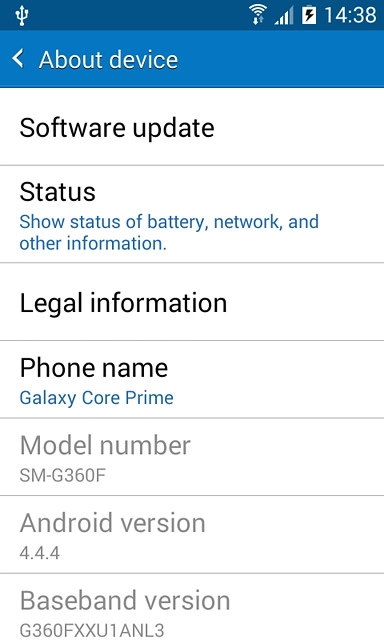 Press Software update.