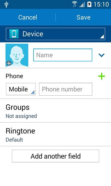 Press the drop down list above 