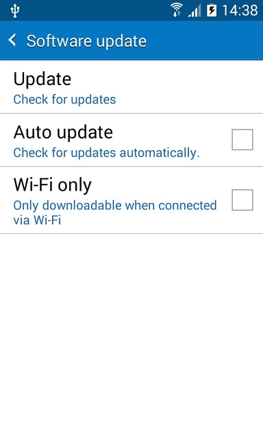 Press Update.If a new software version is available, it's displayed.Follow the instructions on the display to update your phone's software.