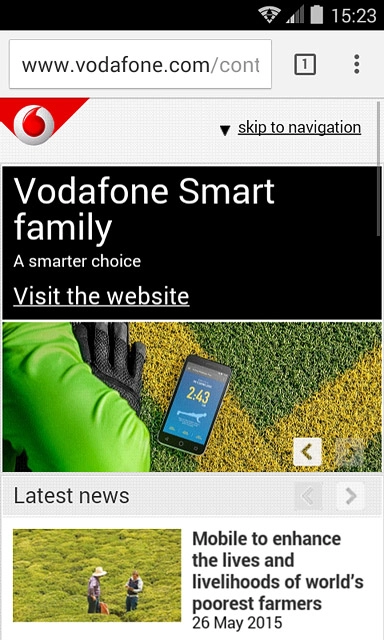 Press the address bar.