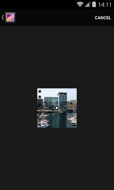 Press the required video clip.