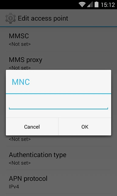 Key in 03 and press OK.