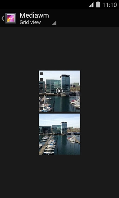 Go to the required folder.Press and hold the required file.