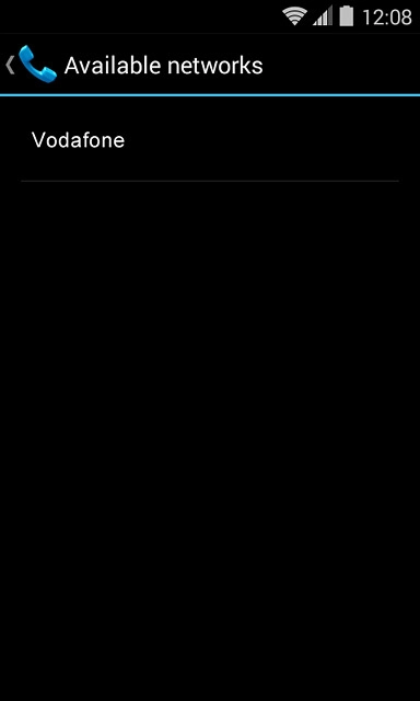 Press the required network.Your display will tell you if you have access to the network you've chosen.