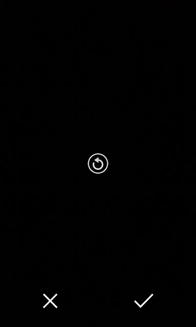 Press the confirm icon.