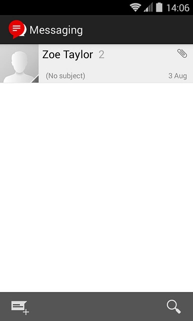 Press the new message icon.