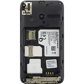 Slide your SIM into the SIM holder.