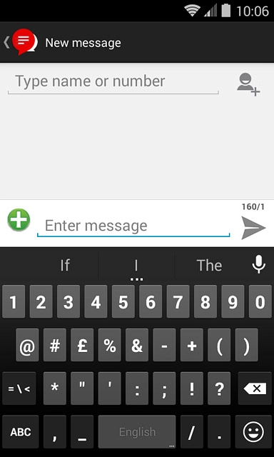 Press the required numbers or the required symbols.