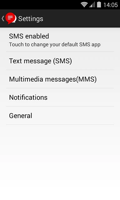 Press Text message (SMS).
