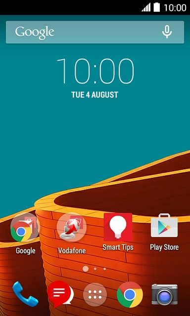 Press the message icon.