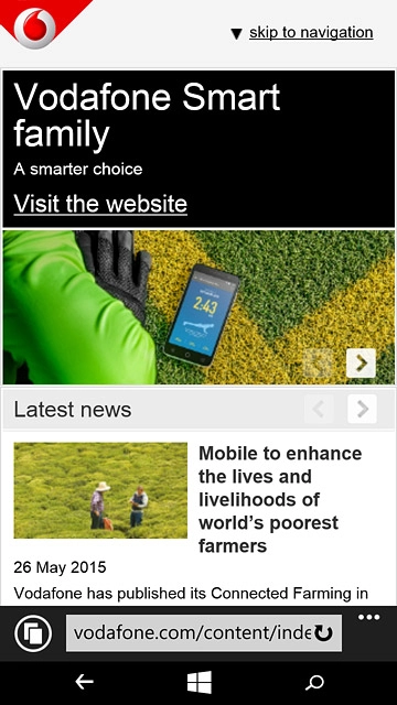 Press the address bar.