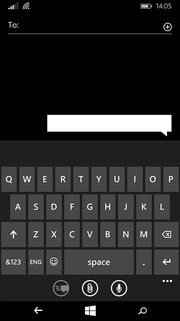 Press the letter keys to key in the required word.A number of words based on the letters you've keyed in are displayed.