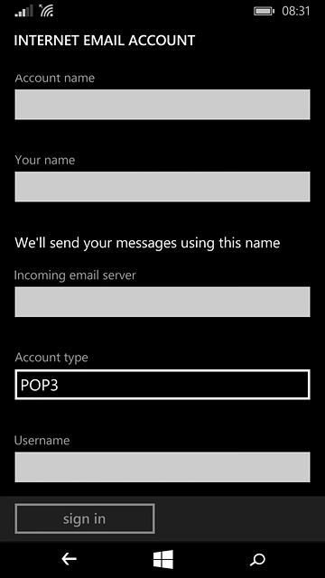 Press the field below 