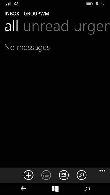 Press the new email message icon.