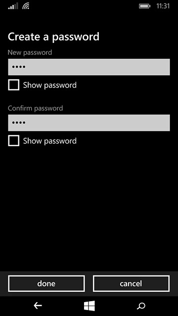 Press done to confirm.