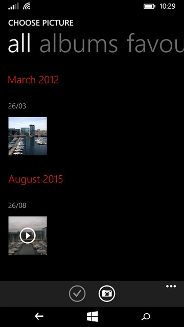 Press the required picture.