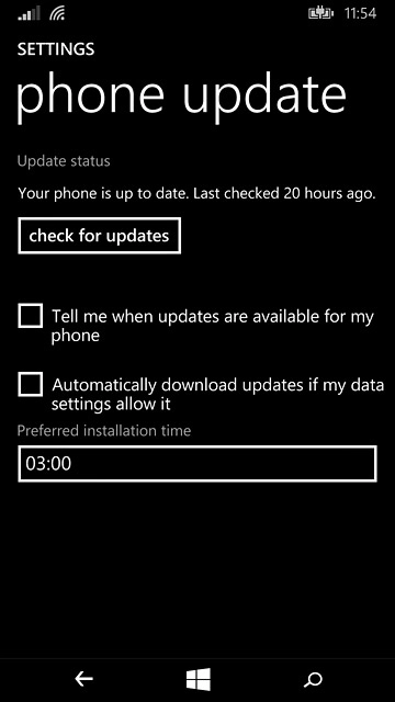 Press check for updates.If a new software version is available, it's displayed.Follow the instructions on the display to update your phone's software.