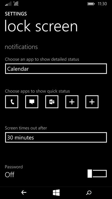 Press the home icon to return to the home screen.