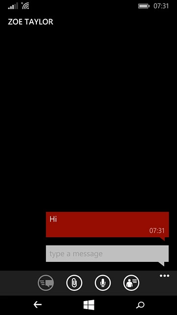 Press the home icon to return to the home screen.