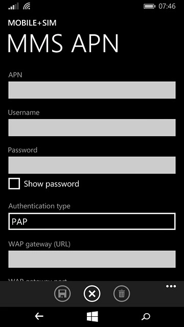 Press the field below 