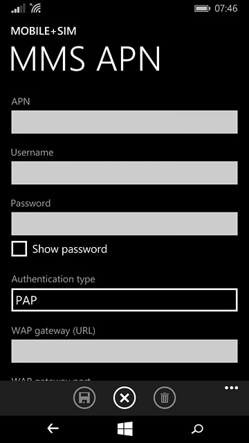 Press the field below 