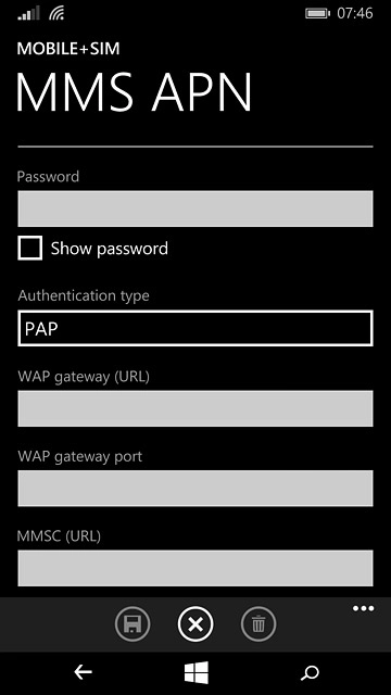 Press the field below 