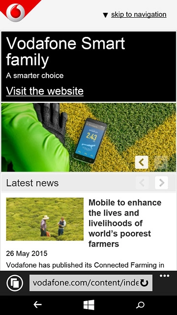 Press the home icon to return to the home screen.