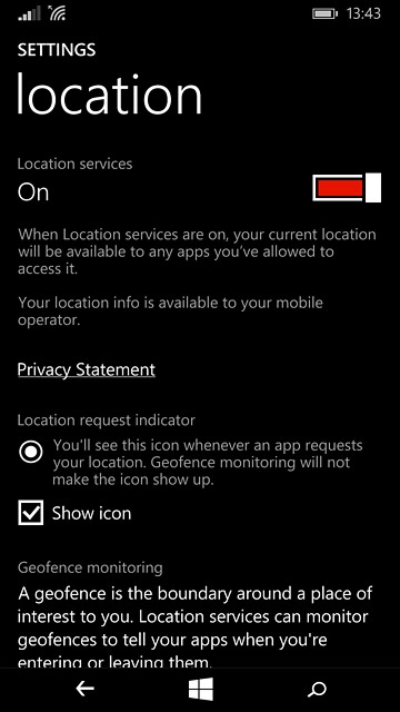 Press the home icon to return to the home screen.
