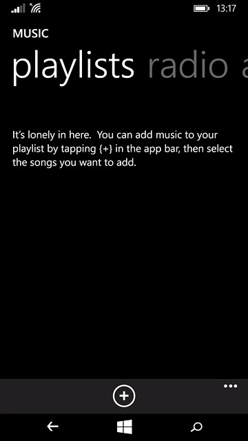 Press the new playlist icon.
