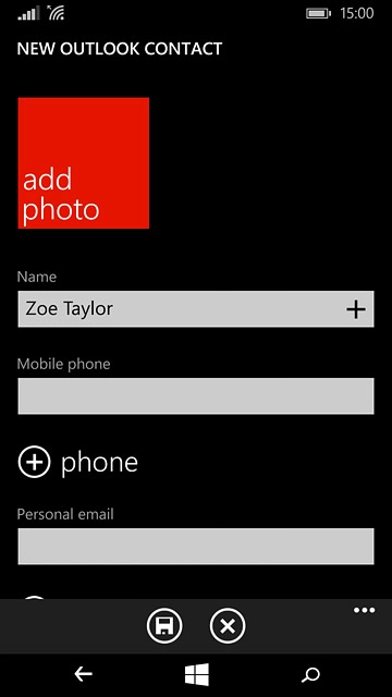 Press the field below 